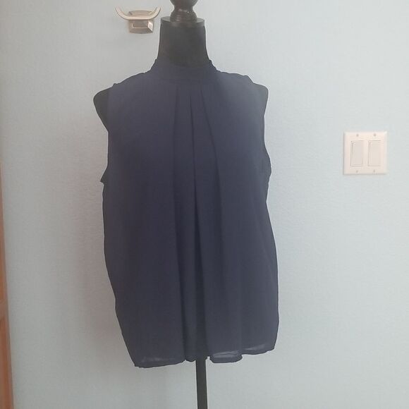 Blue chiffon top  - Picture 6 of 10